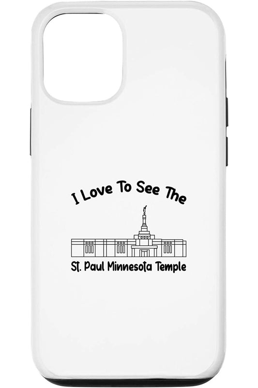 St Paul Minnesota Temple Apple iPhone Cases - Primary Style (English) US
