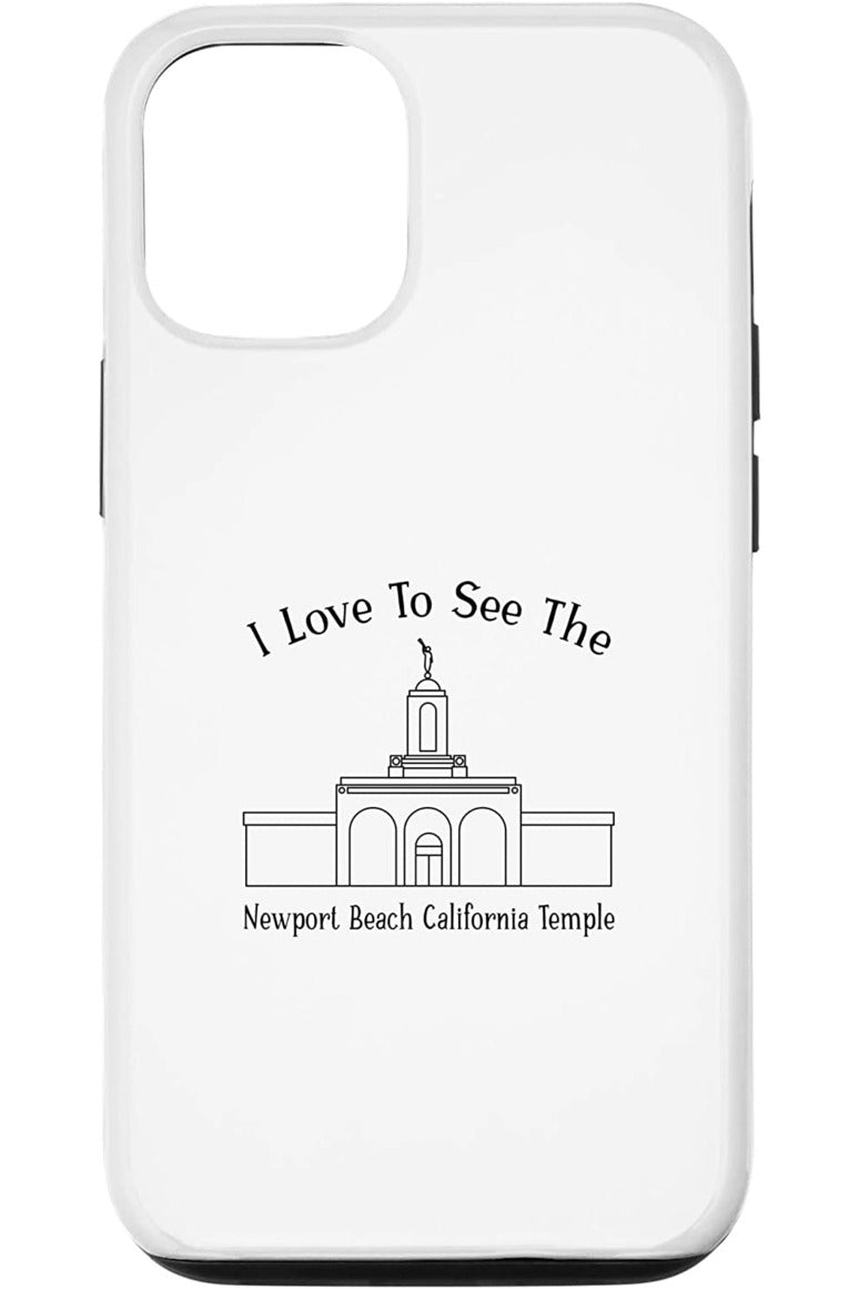 Newport Beach California Temple Apple iPhone Cases - Happy Style (English) US