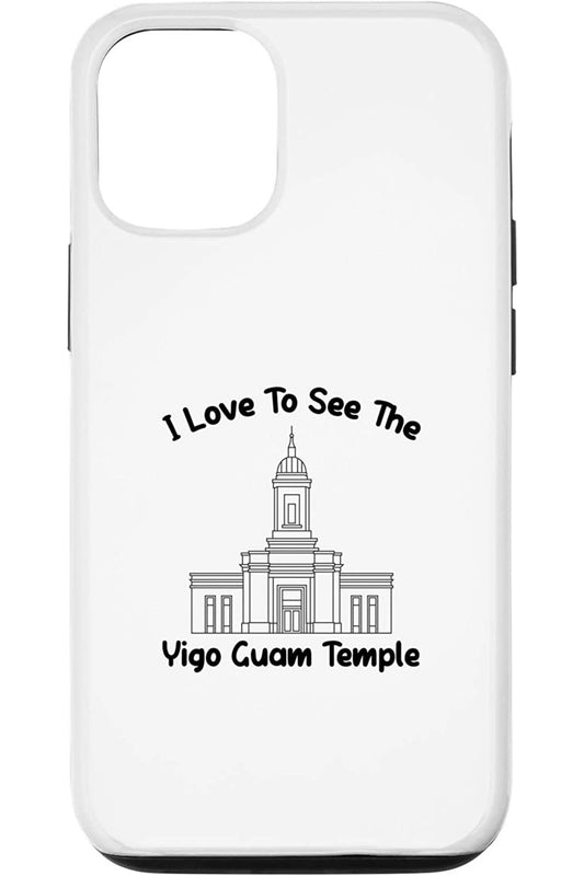 Yigo Guam Temple Apple iPhone Cases - Primary Style (English) US