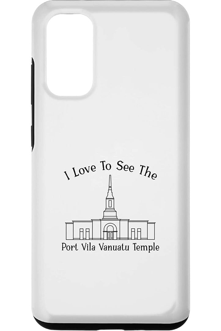 Port Vila Vanuatu Temple Samsung Phone Cases - Happy Style (English) US