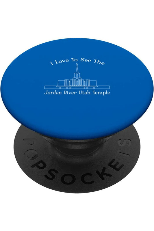 Jordan River Utah Temple PopSockets Grip - Happy Style (English) US