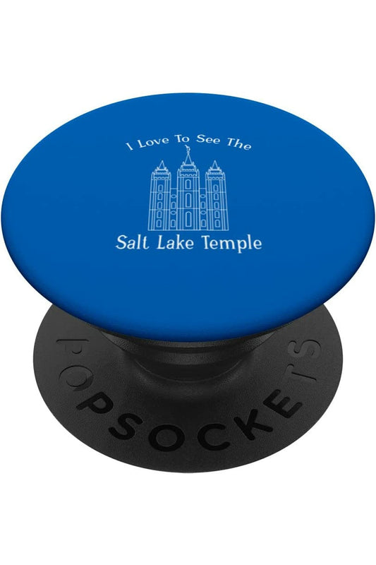 Salt Lake Temple, ich liebe es, meinen Tempel zu sehen, glücklich PopSocket