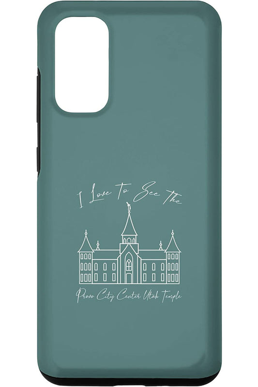 Provo City Center Utah Temple Samsung Phone Cases - Calligraphy Style (English) US