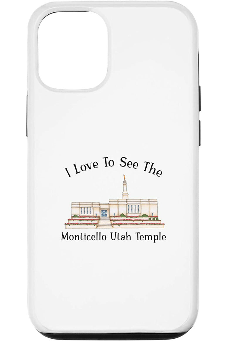 Monticello Utah Temple Apple iPhone Cases - Happy Style (English) US