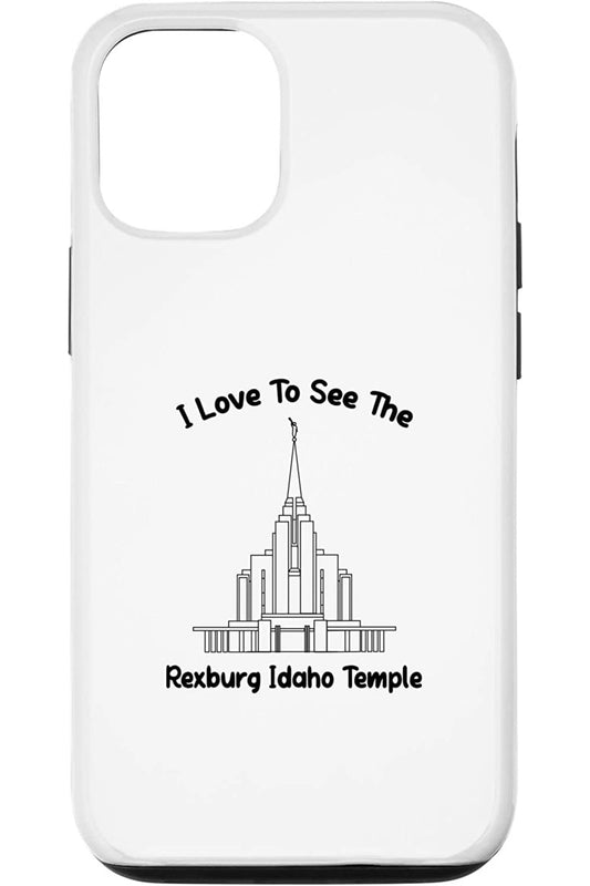 Rexburg Idaho Temple Apple iPhone Cases - Primary Style (English) US