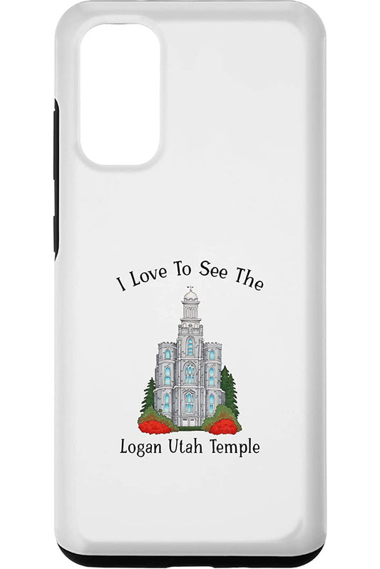 Logan Utah Temple Samsung Phone Cases - Happy Style (English) US