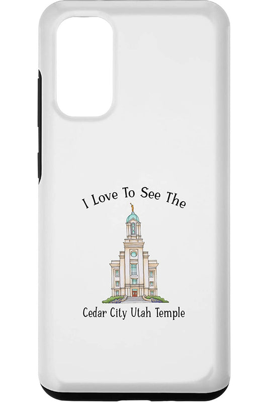 Cedar City Utah Temple Samsung Phone Cases - Happy Style (English) US