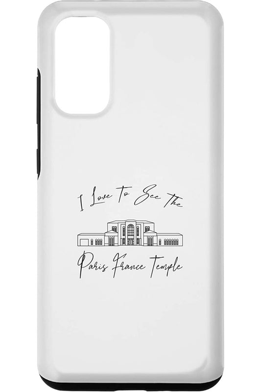 Paris France Temple Samsung Phone Cases - Calligraphy Style (English) US