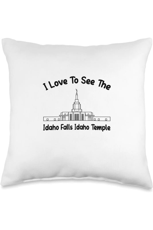 Idaho Falls Idaho Temple Throw Pillows - Primary Style (English) US