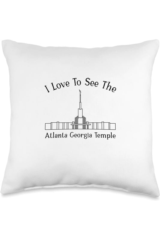 Atlanta Georgia Temple Throw Pillows - Happy Style (English) US