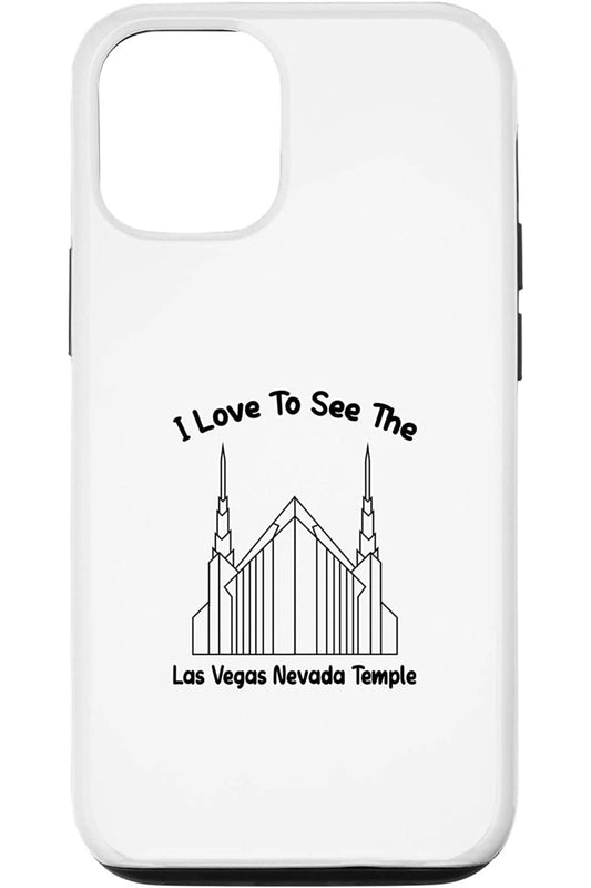 Las Vegas Nevada Temple Apple iPhone Cases - Primary Style (English) US