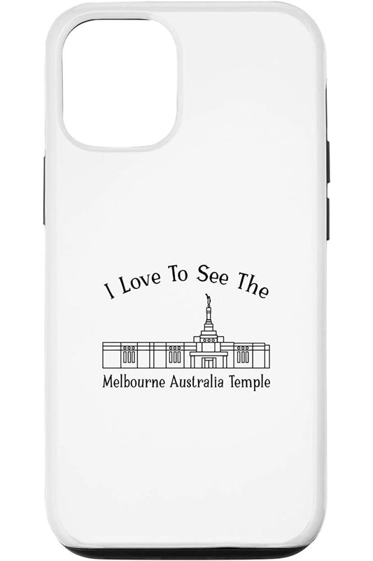 Melbourne Australia Temple Apple iPhone Cases - Happy Style (English) US