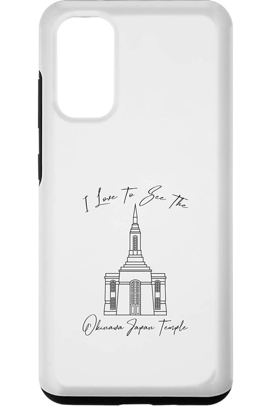 Okinawa Japan Temple Samsung Phone Cases - Calligraphy Style (English) US