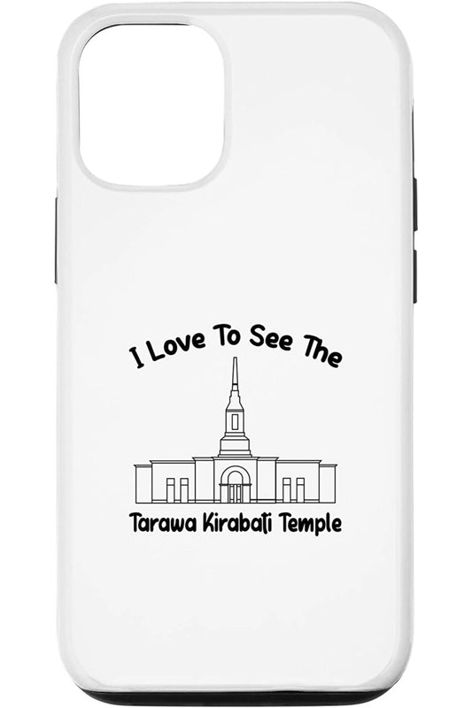 Tarawa Kiribati Temple Apple iPhone Cases - Primary Style (English) US
