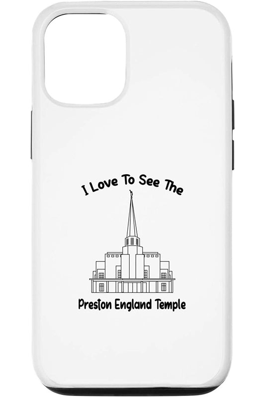 Preston England Temple Apple iPhone Cases - Primary Style (English) US