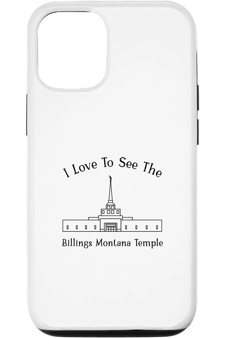 Billings Montana Temple Apple iPhone Cases - Happy Style (English) US