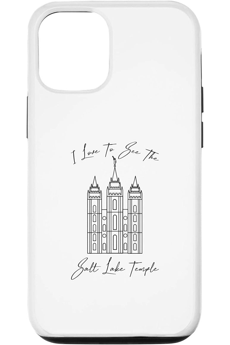 ソルトレイクテンプル お寺を見るのが大好き、書道 iPhone Phone Case