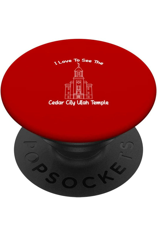 Cedar City Utah Temple PopSockets Grip - Primary Style (English) US