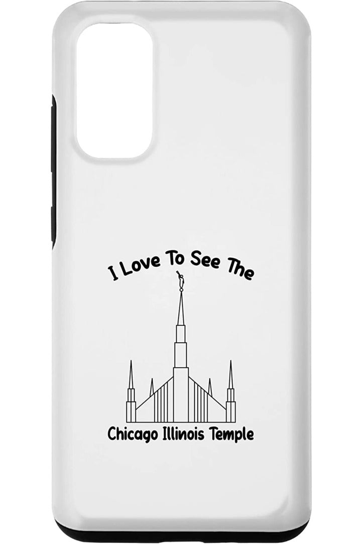 Chicago Illinois Temple Samsung Phone Cases - Primary Style (English) US