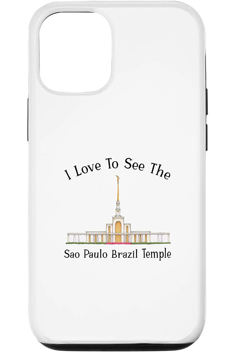 Sao Paulo Brazil Temple Apple iPhone Cases - Happy Style (English) US