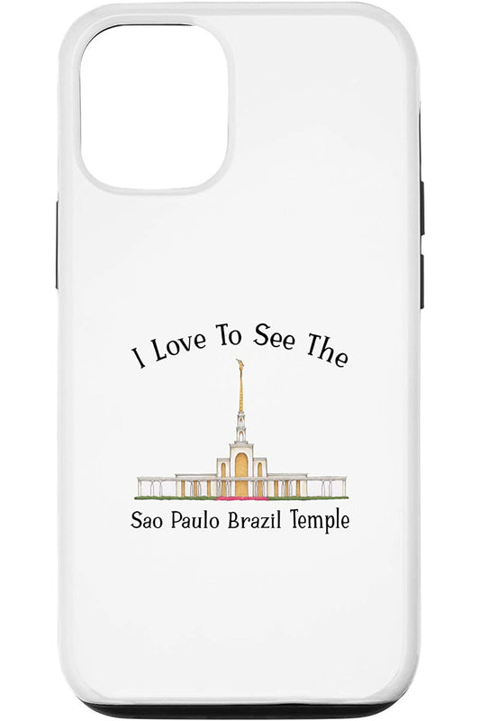 Sao Paulo Brazil Temple Apple iPhone Cases - Happy Style (English) US
