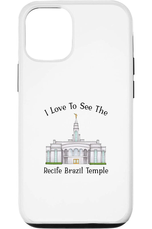 Recife Brazil Temple Apple iPhone Cases - Happy Style (English) US