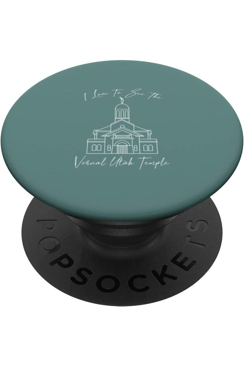 Vernal Utah Temple PopSockets Grip - Calligraphy Style (English) US