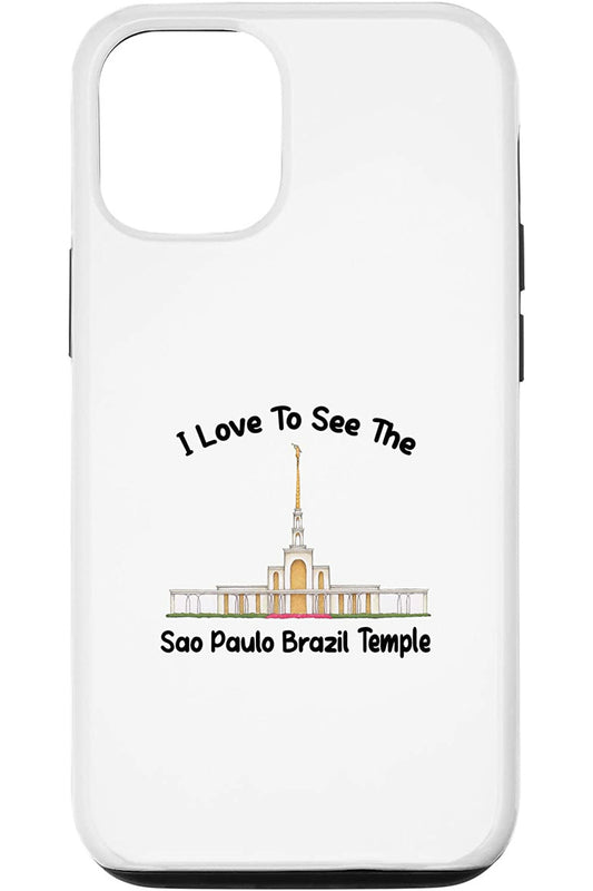 Sao Paulo Brazil Temple Apple iPhone Cases - Primary Style (English) US