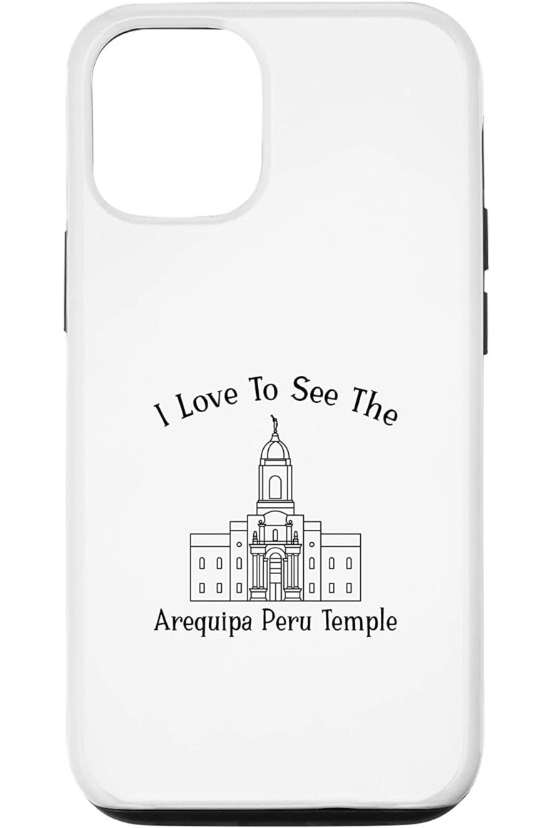 Arequipa Peru Temple Apple iPhone Cases - Happy Style (English) US