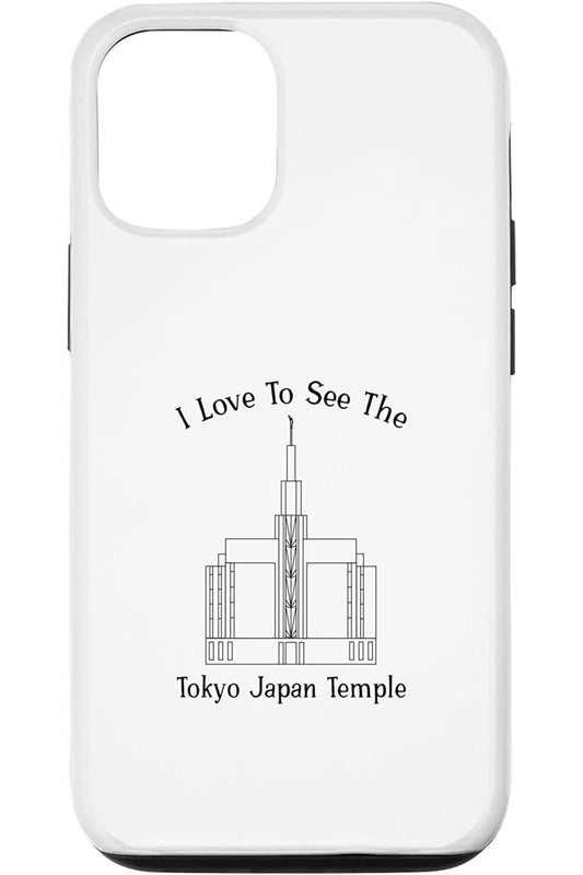 Tokyo Japan Temple Apple iPhone Cases - Happy Style (English) US