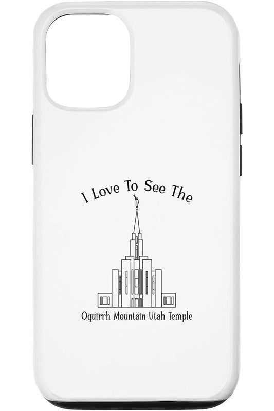 Oquirrh Mountain Utah Temple Apple iPhone Cases - Happy Style (English) US