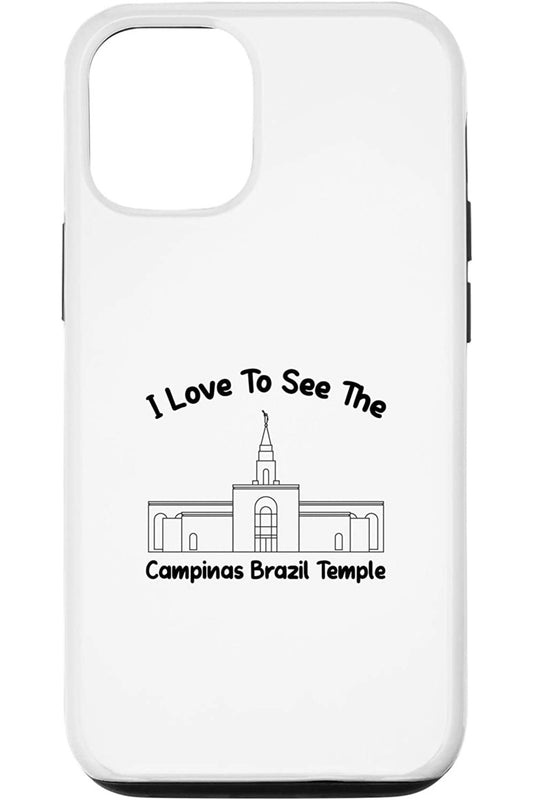 Campinas Brazil Temple Apple iPhone Cases - Primary Style (English) US