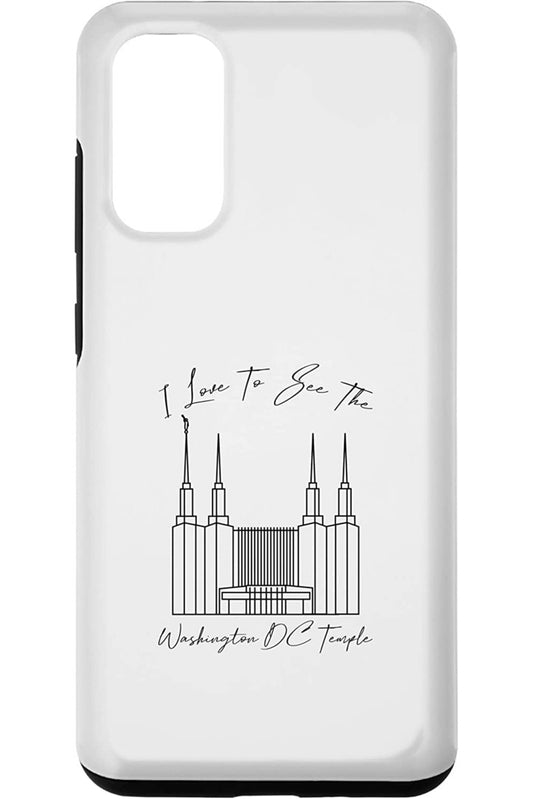 Washington DC Temple Samsung Phone Cases - Calligraphy Style (English) US