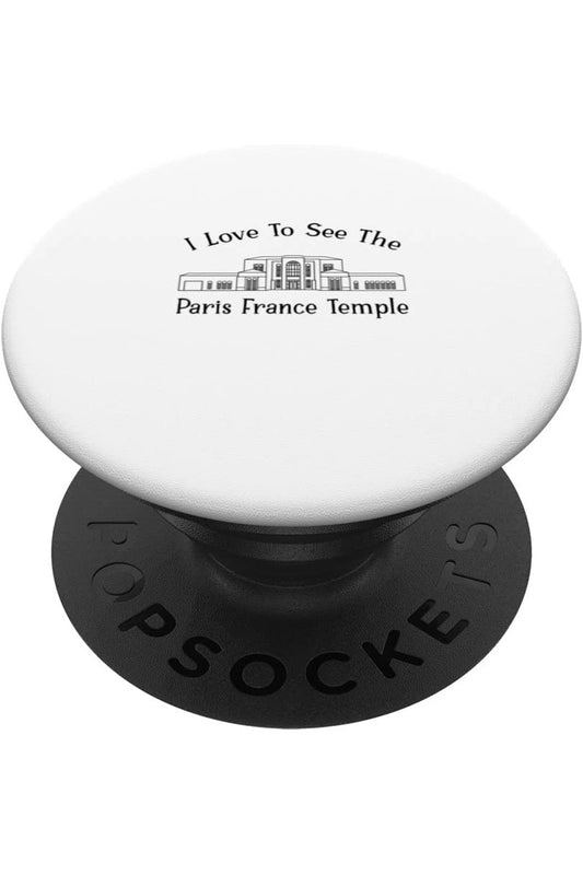 Paris France Temple PopSockets Grip - Happy Style (English) US