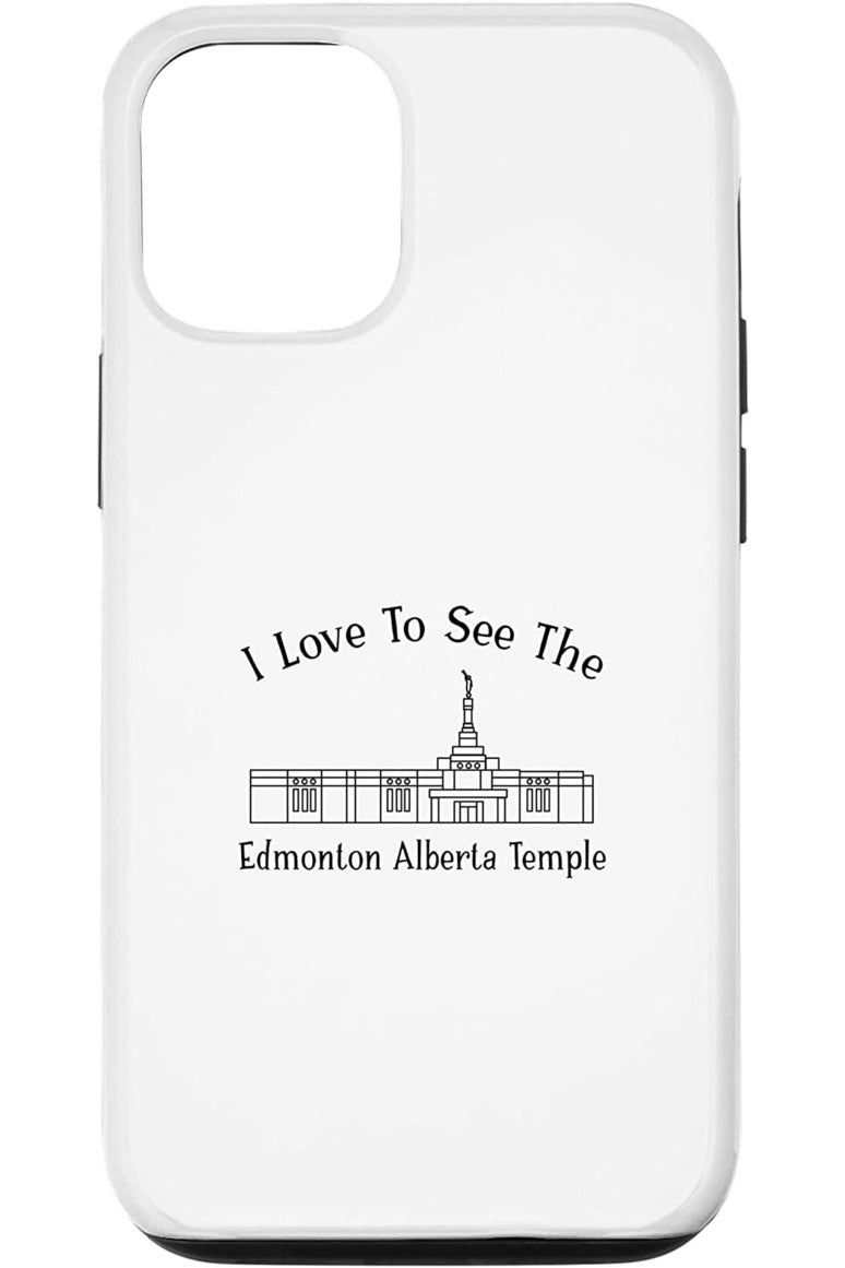Edmonton Alberta Temple Apple iPhone Cases - Happy Style (English) US