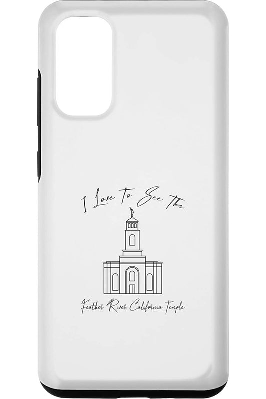 Feather River California Temple Samsung Phone Cases - Calligraphy Style (English) US
