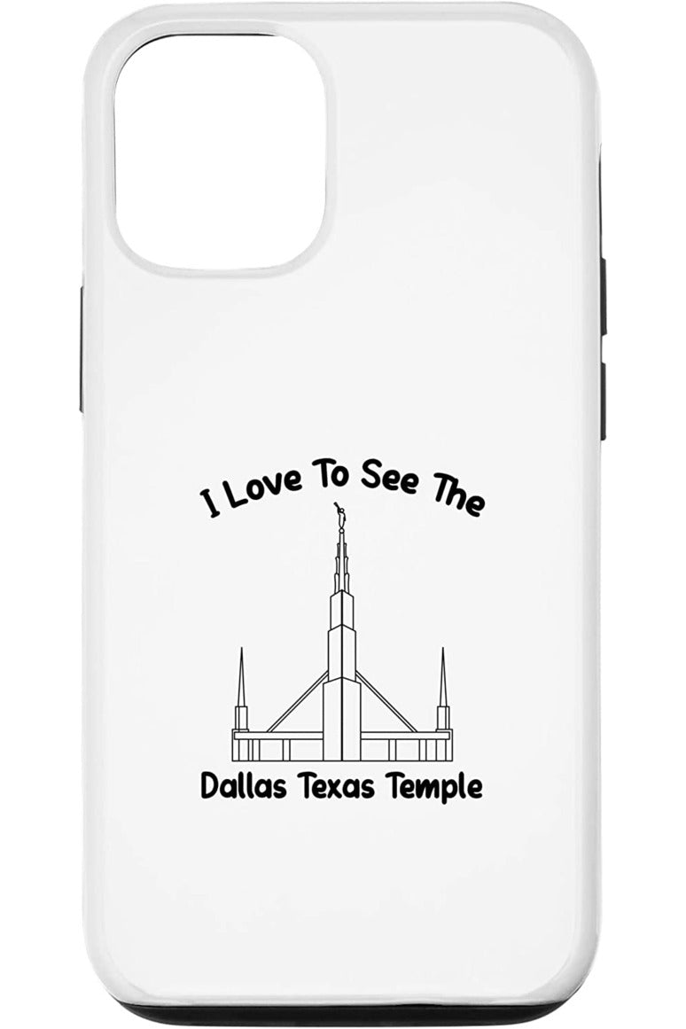 Dallas Texas Temple Apple iPhone Cases - Primary Style (English) US