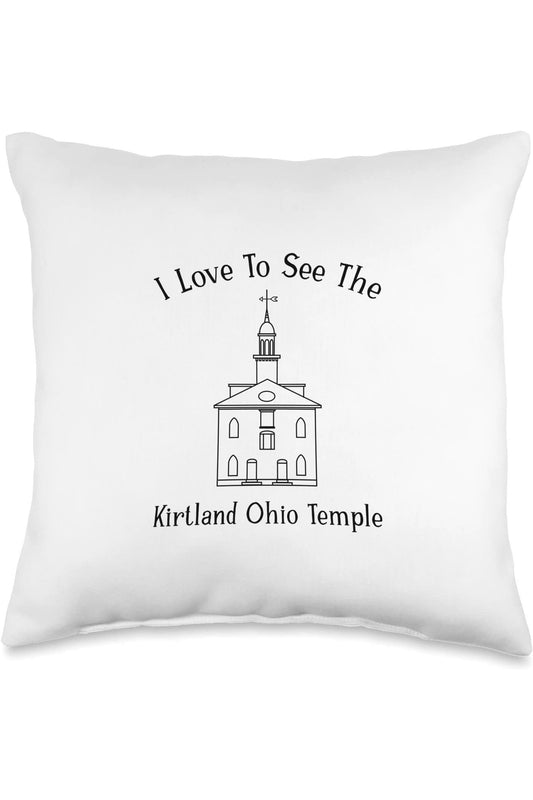 Kirtland Ohio Temple Throw Pillows - Happy Style (English) US
