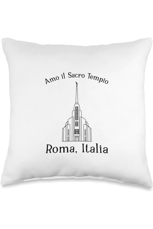 Rome Italy Temple Throw Pillows - Happy Style (Italian) US