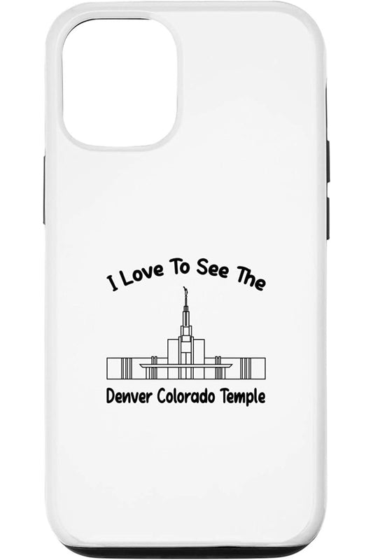 Denver Colorado Temple Apple iPhone Cases - Primary Style (English) US