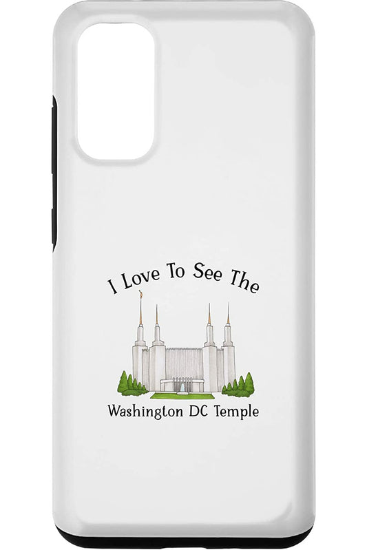 ワシントン DC テンプル、I love to see my temple, color Samsung Phone Case