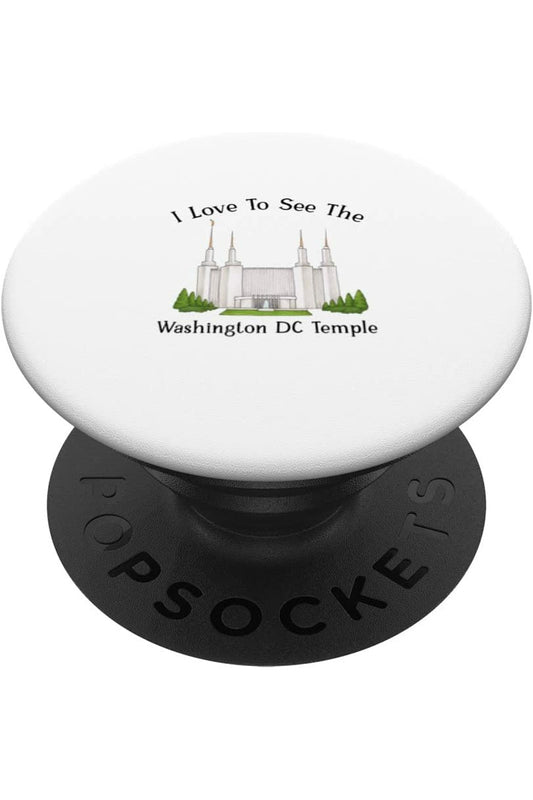 Washington DC Temple, I love to see my temple, color PopSocket