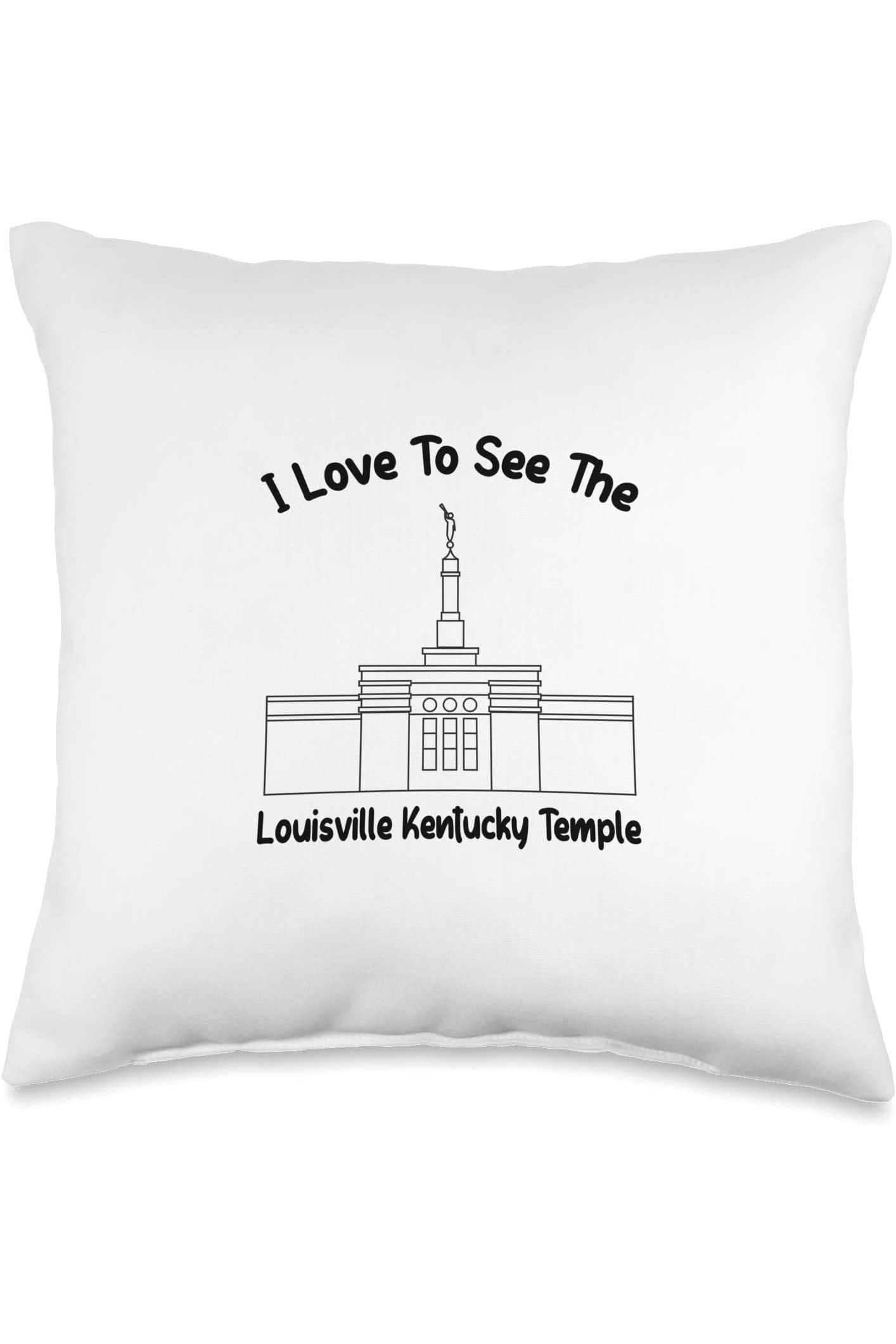 Louisville Kentucky Temple Throw Pillows - Primary Style (English) US