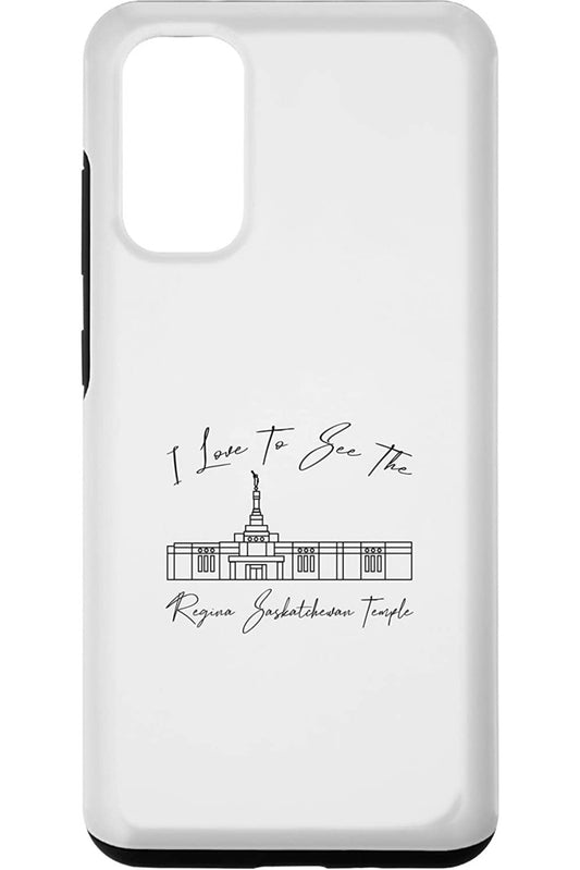 Regina Saskatchewan Temple Samsung Phone Cases - Calligraphy Style (English) US