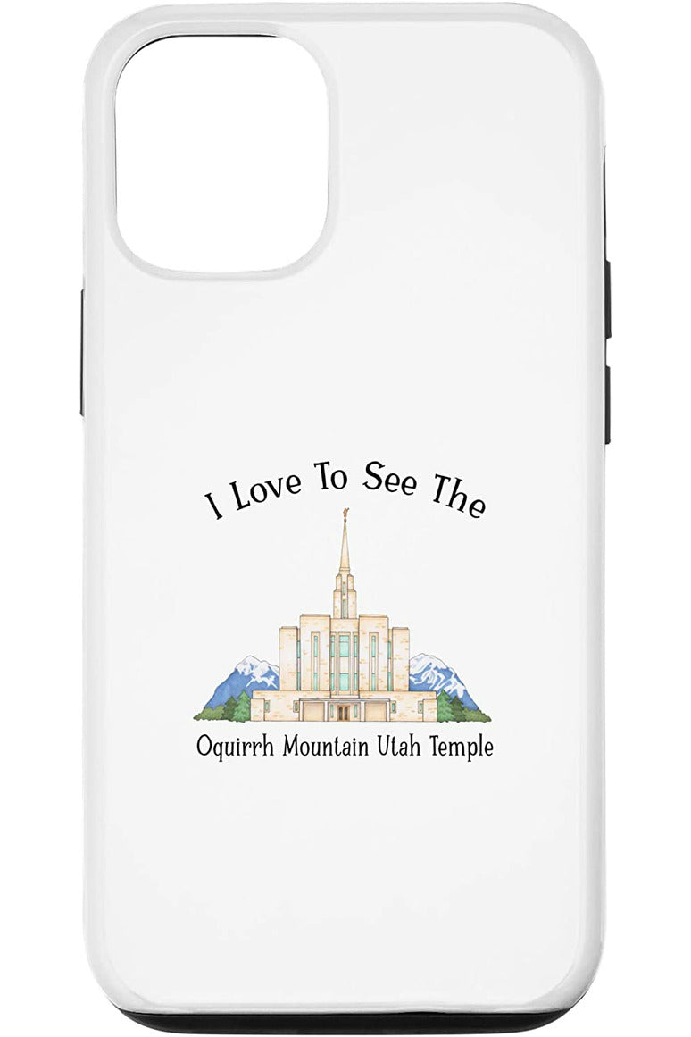 Oquirrh Mountain Utah Temple Apple iPhone Cases - Happy Style (English) US