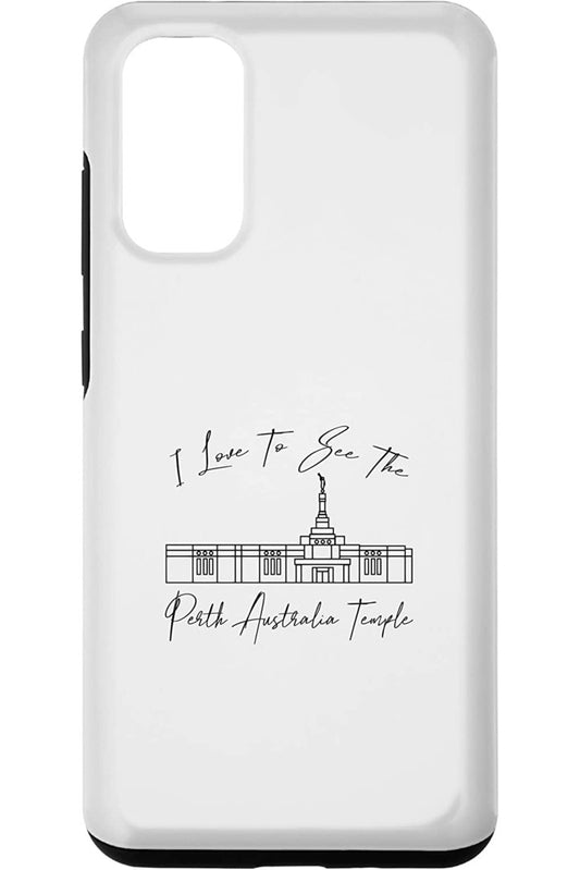 Perth Australia Temple Samsung Phone Cases - Calligraphy Style (English) US