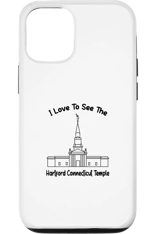 Hartford Connecticut Temple Apple iPhone Cases - Primary Style (English) US