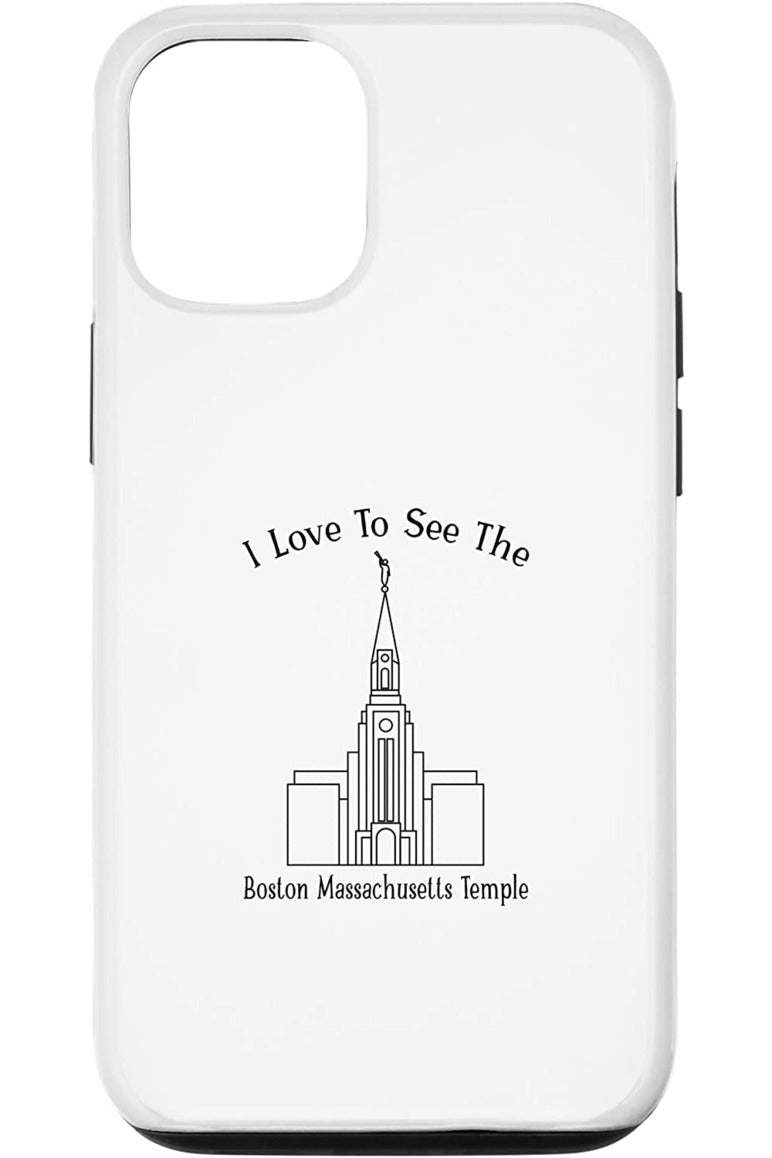 Boston Massachusetts Temple Apple iPhone Cases - Happy Style (English) US