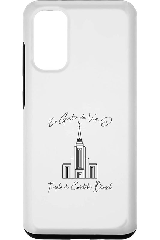 Curitiba Brazil Temple Samsung Phone Cases - Calligraphy Style (Portuguese) US