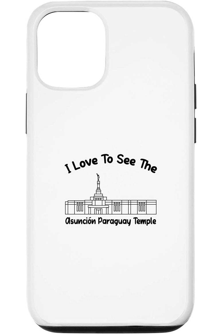 Asuncion Paraguay Temple Apple iPhone Cases - Primary Style (English) US